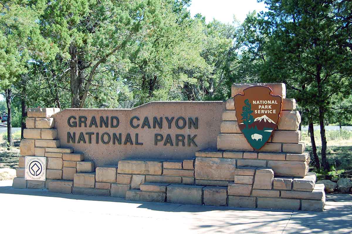 Grand Canyon National Park - South Entrance Sign | NPS Photo by Jacob Fillion